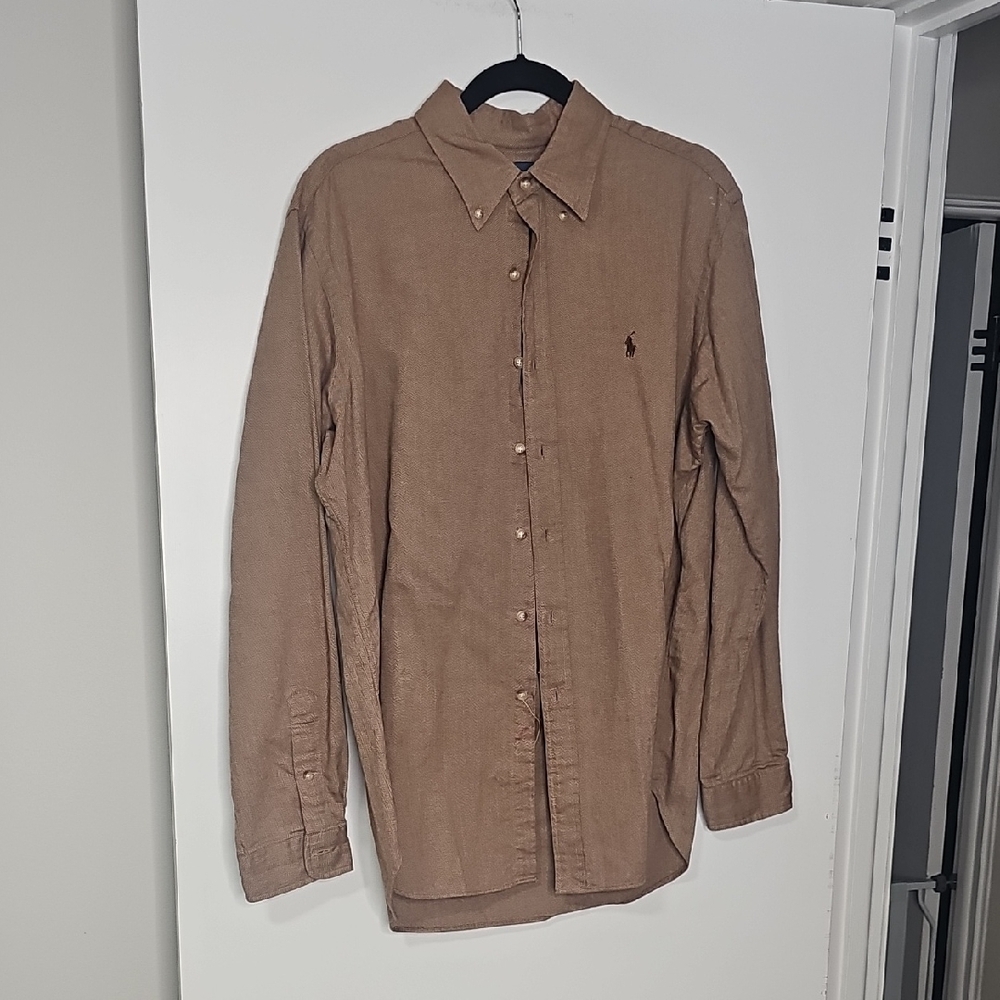 Polo Ralph Lauren Tan Casual Button-Down Shirt